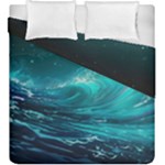 Tsunami Waves Ocean Sea Nautical Nature Water 7 Duvet Cover Double Side (King Size)