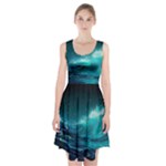 Tsunami Waves Ocean Sea Nautical Nature Water 7 Racerback Midi Dress