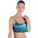 Tsunami Waves Ocean Sea Nautical Nature Water 7 Layered Top Bikini Top 