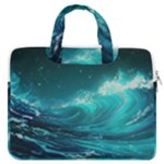 Tsunami Waves Ocean Sea Nautical Nature Water 7 MacBook Pro 13  Double Pocket Laptop Bag