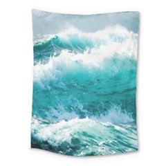 Waves Ocean Sea Tsunami Nautical 4 Medium Tapestry by Jancukart