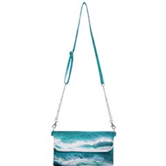 Waves Ocean Sea Tsunami Nautical 4 Mini Crossbody Handbag by Jancukart