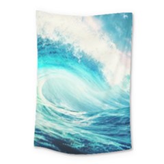 Tsunami Waves Ocean Sea Nautical Nature Water 8 Small Tapestry by Jancukart