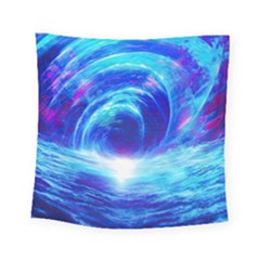 Tsunami Waves Ocean Sea Nautical Nature Water Art Work Square Tapestry (small) by Jancukart