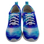 Tsunami Waves Ocean Sea Nautical Nature Water Art Work Women Athletic Shoes