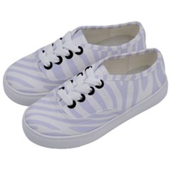 Grey Zebra Vibes Animal Print  Kids  Classic Low Top Sneakers by ConteMonfrey