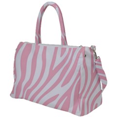 Pink Zebra Vibes Animal Print  Duffel Travel Bag by ConteMonfrey