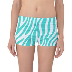Blue Zebra Vibes Animal Print   Boyleg Bikini Bottoms by ConteMonfrey