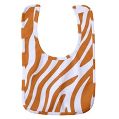 Orange Zebra Vibes Animal Print   Baby Bib by ConteMonfrey