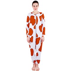Orange Cow Dots Onepiece Jumpsuit (ladies) by ConteMonfrey