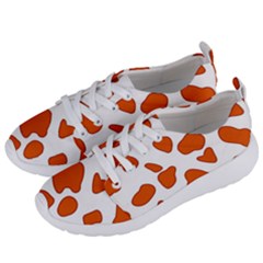 Orange Cow Dots Women s Lightweight Sports Shoes by ConteMonfrey