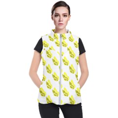 Yellow Butterflies On Their Own Way Women s Puffer Vest by ConteMonfrey