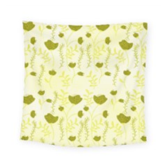 Yellow Classy Tulips  Square Tapestry (small) by ConteMonfrey