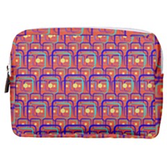 Pink Yellow Neon Squares - Modern Abstract Make Up Pouch (medium) by ConteMonfrey