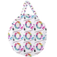 Manicure Giant Round Zipper Tote by SychEva