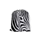 Animal Cute Pattern Art Zebra Drawstring Pouch (Medium)