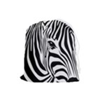 Animal Cute Pattern Art Zebra Drawstring Pouch (Large)