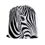 Animal Cute Pattern Art Zebra Drawstring Pouch (2XL)