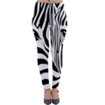 Animal Cute Pattern Art Zebra Lightweight Velour Leggings