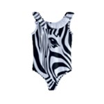 Animal Cute Pattern Art Zebra Kids  Frill Swimsuit