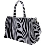 Animal Cute Pattern Art Zebra Duffel Travel Bag