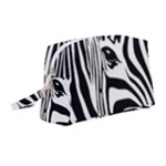 Animal Cute Pattern Art Zebra Wristlet Pouch Bag (Medium)