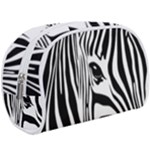 Animal Cute Pattern Art Zebra Make Up Case (Large)