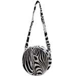Animal Cute Pattern Art Zebra Crossbody Circle Bag