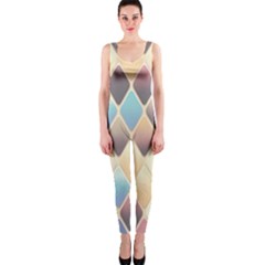 Abstract Colorful Diamond Background Tile One Piece Catsuit by Amaryn4rt