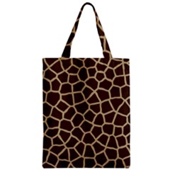 Giraffe Animal Print Skin Fur Zipper Classic Tote Bag by Amaryn4rt