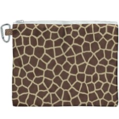 Giraffe Animal Print Skin Fur Canvas Cosmetic Bag (xxxl) by Amaryn4rt