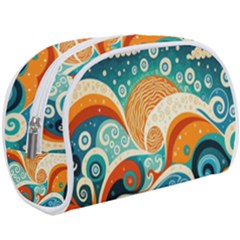 Waves Ocean Sea Abstract Whimsical Abstract Art 4 Make Up Case (large) by Wegoenart