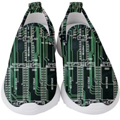 Printed Circuit Board Circuits Kids  Slip On Sneakers by Celenk