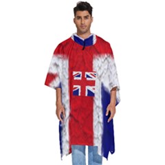 Union Jack Flag National Country Men s Hooded Rain Ponchos by Celenk