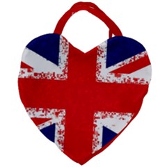 Union Jack London Flag Uk Giant Heart Shaped Tote