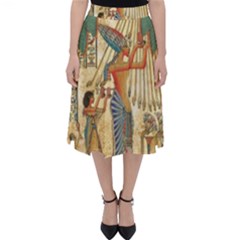 Egyptian Man Sun God Ra Amun Classic Midi Skirt by Celenk