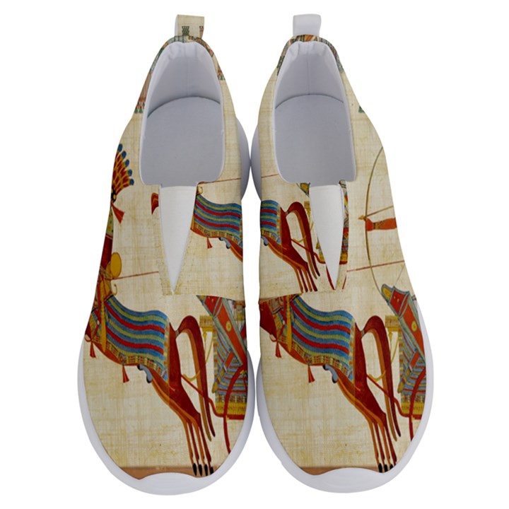 Egyptian Tutunkhamun Pharaoh Design No Lace Lightweight Shoes