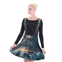 Fantasy People Mysticism Composing Fairytale Art 2 Suspender Skater Skirt