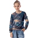 Fantasy People Mysticism Composing Fairytale Art 2 Kids  Long Sleeve Tee with Frill  View1