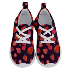 Strawberry On Black Running Shoes by SychEva