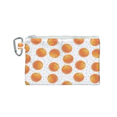 Orange Canvas Cosmetic Bag (small) by SychEva