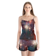 Astrology Astronomical Cluster Galaxy Nebula Satin Pajamas Set by Jancukart