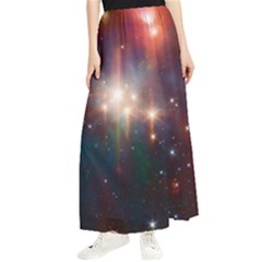 Astrology Astronomical Cluster Galaxy Nebula Maxi Chiffon Skirt by Jancukart