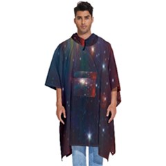 Astrology Astronomical Cluster Galaxy Nebula Men s Hooded Rain Ponchos by Jancukart