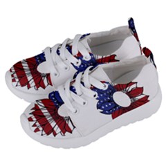 Us Flag Flower Sunshine Flag America Usa Kids  Lightweight Sports Shoes by Wegoenart