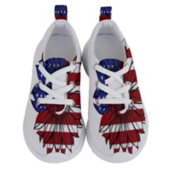 Us Flag Flower Sunshine Flag America Usa Running Shoes by Wegoenart