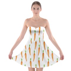 Carrot Strapless Bra Top Dress by SychEva