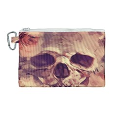 Day-of-the-dead Canvas Cosmetic Bag (large) by nateshop