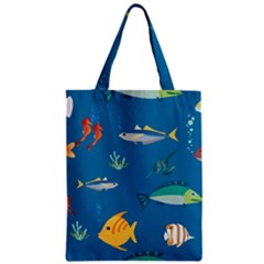 Fish-73 Zipper Classic Tote Bag by nateshop