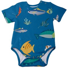 Fish-73 Baby Short Sleeve Bodysuit by nateshop